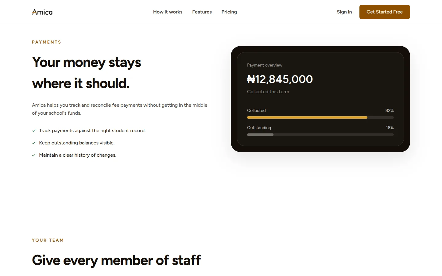 Amica School Portal screenshot 3
